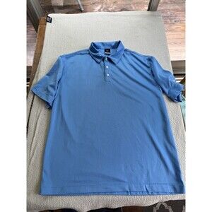 Nike Golf DriFit Men's Polo Shirt Size Extra Large Short Sleeve Blue Polyester